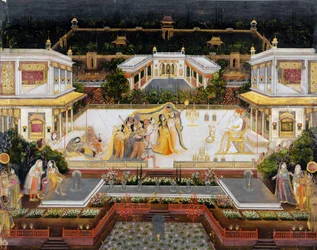 Die Vorstellung einer neuen Braut, um 1760